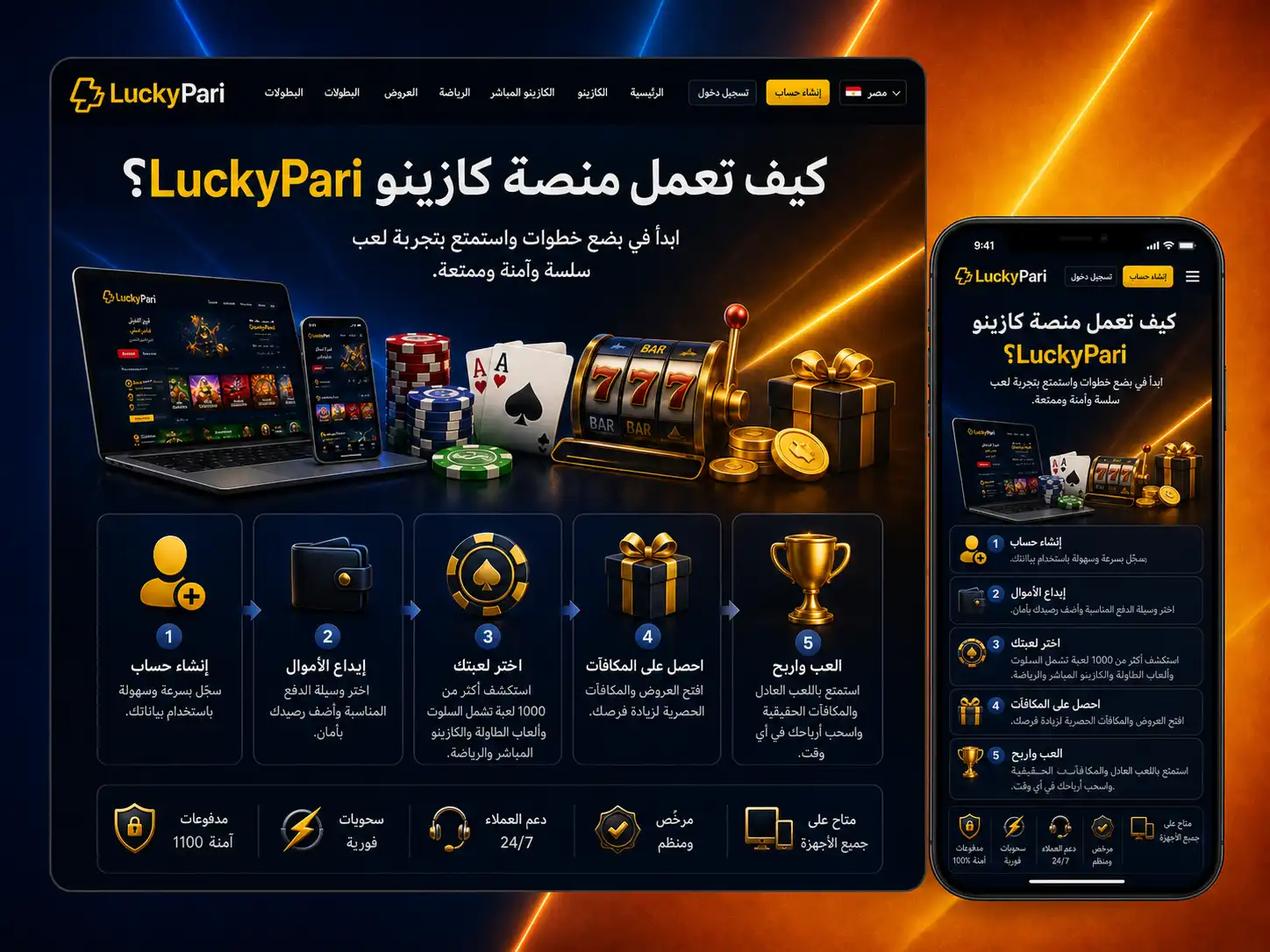 نظرة عملية على Luckypari للمستخدمين في مصر